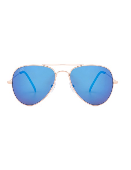  (100-3) Gold - Blue Mirror