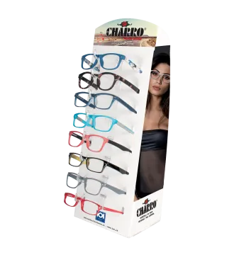 Counter display for 8 glasses