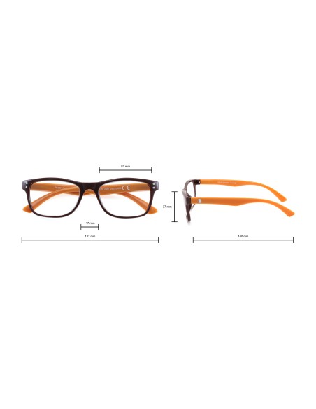 Prontoleggo Occhiali da Lettura Charme Marrone-Arancio +3,50