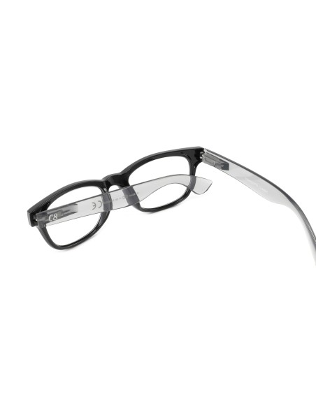 Corpo-otto Occhiali da Lettura Classic Nero-Grigio +1,00