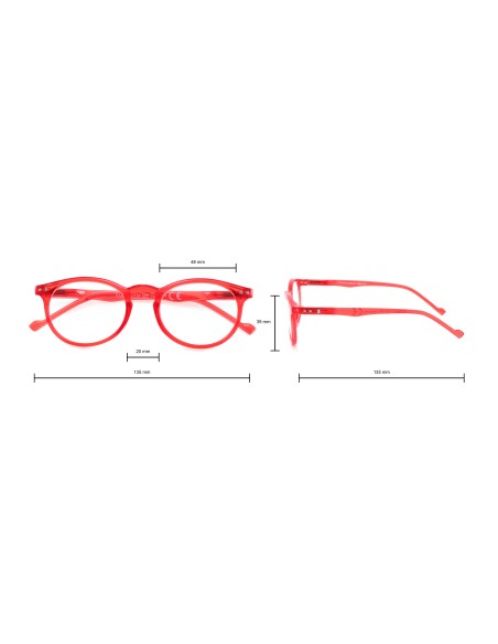 Prontoleggo Occhiali da Lettura Beauty Rosso +3,50