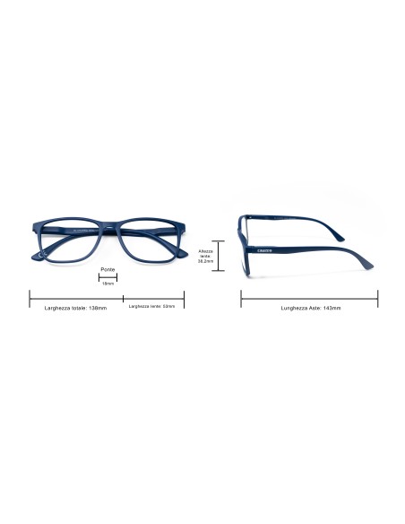 CHARRO® Occhiali da Lettura Anti-Luce Blu Vermont