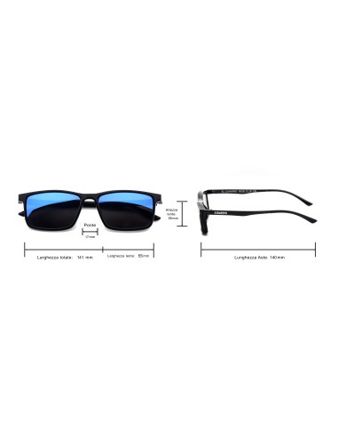 CHARRO® Reading Glasses with Magnetic Clip-On Sunglasses