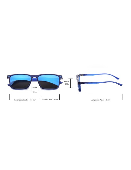 CHARRO® Occhiali da Lettura con Clip Magnetica da Sole