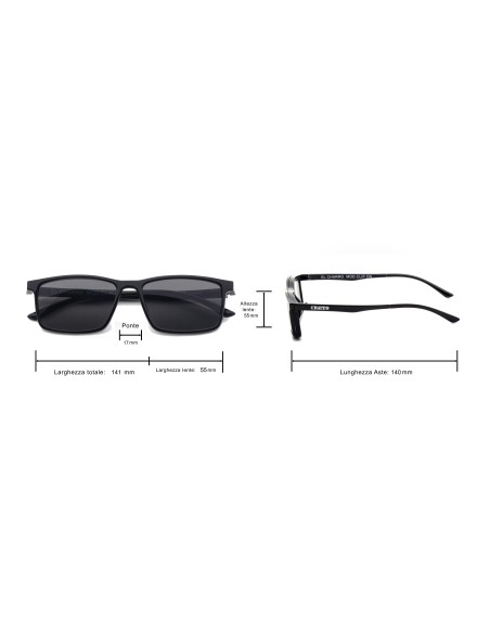CHARRO® Occhiali da Lettura con Clip Magnetica da Sole