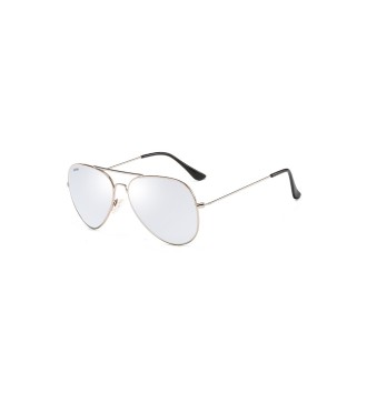 Aviator Sunglasses -  2208 Silver-Silver Mirror Lenses